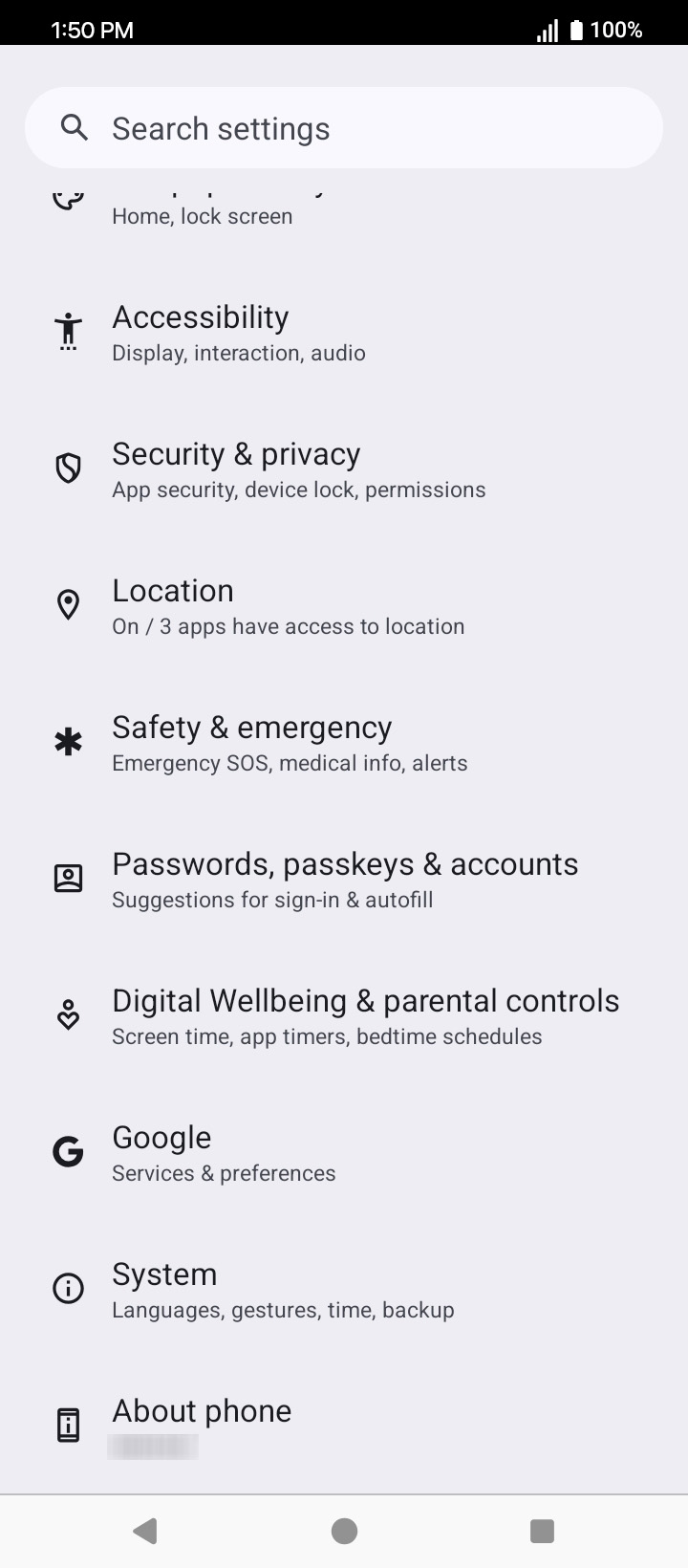 From the Settings app, scroll to and tap Apps.