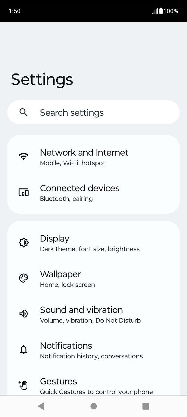 From the Settings app, scroll to and tap Apps.