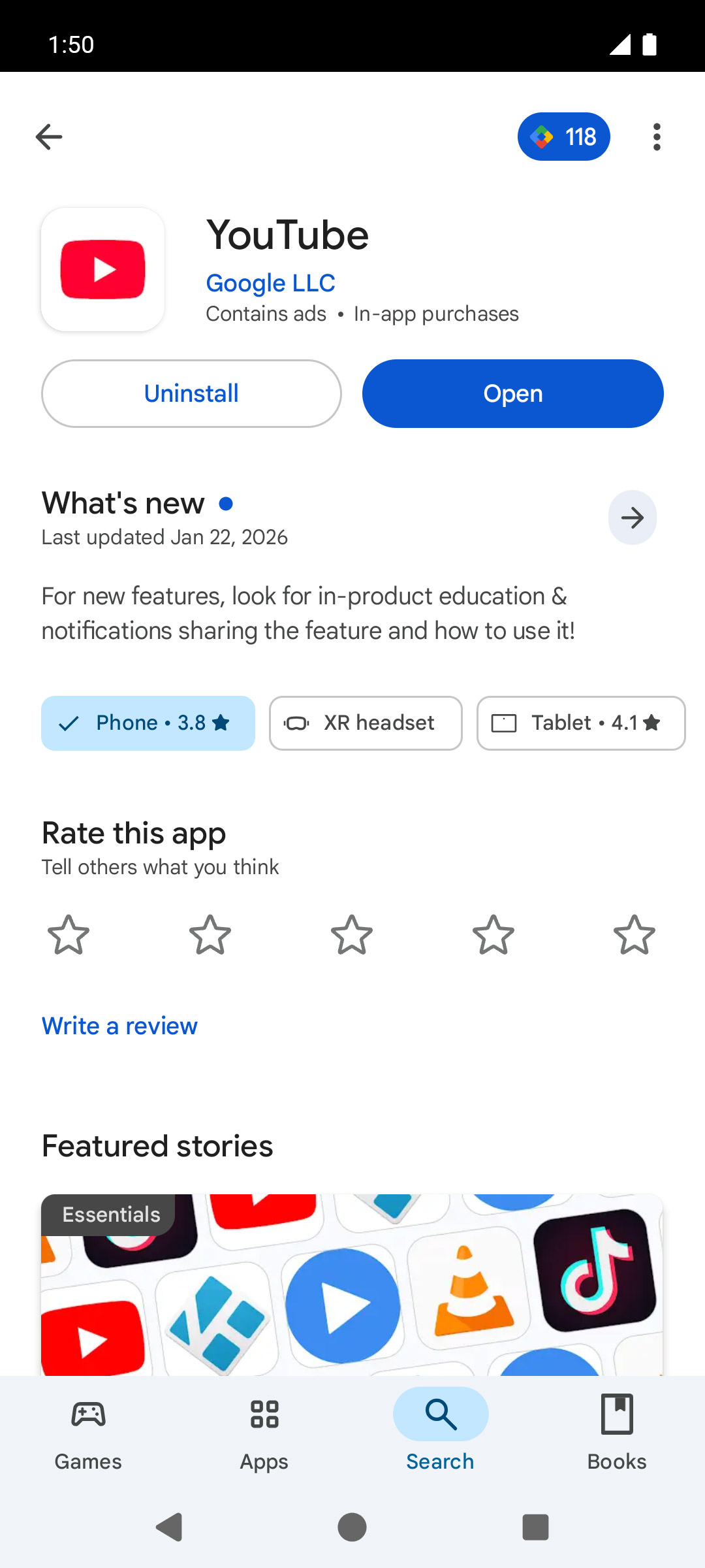 From the Settings app, scroll to and tap Apps.