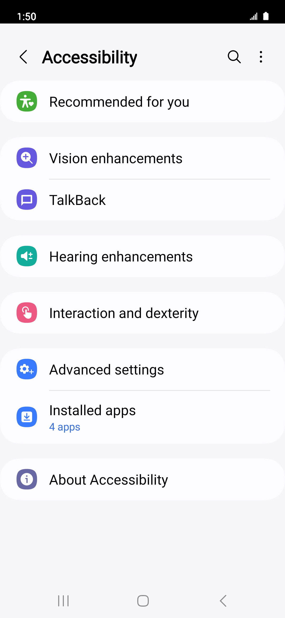 From the Settings app, scroll to and tap Apps.
