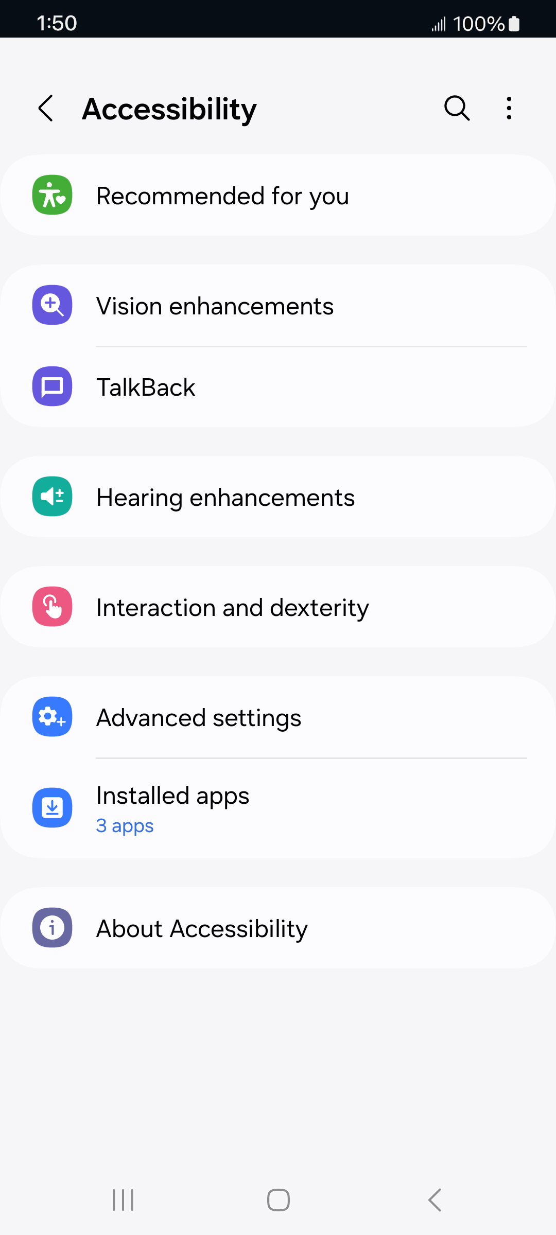 From the Settings app, scroll to and tap Apps.