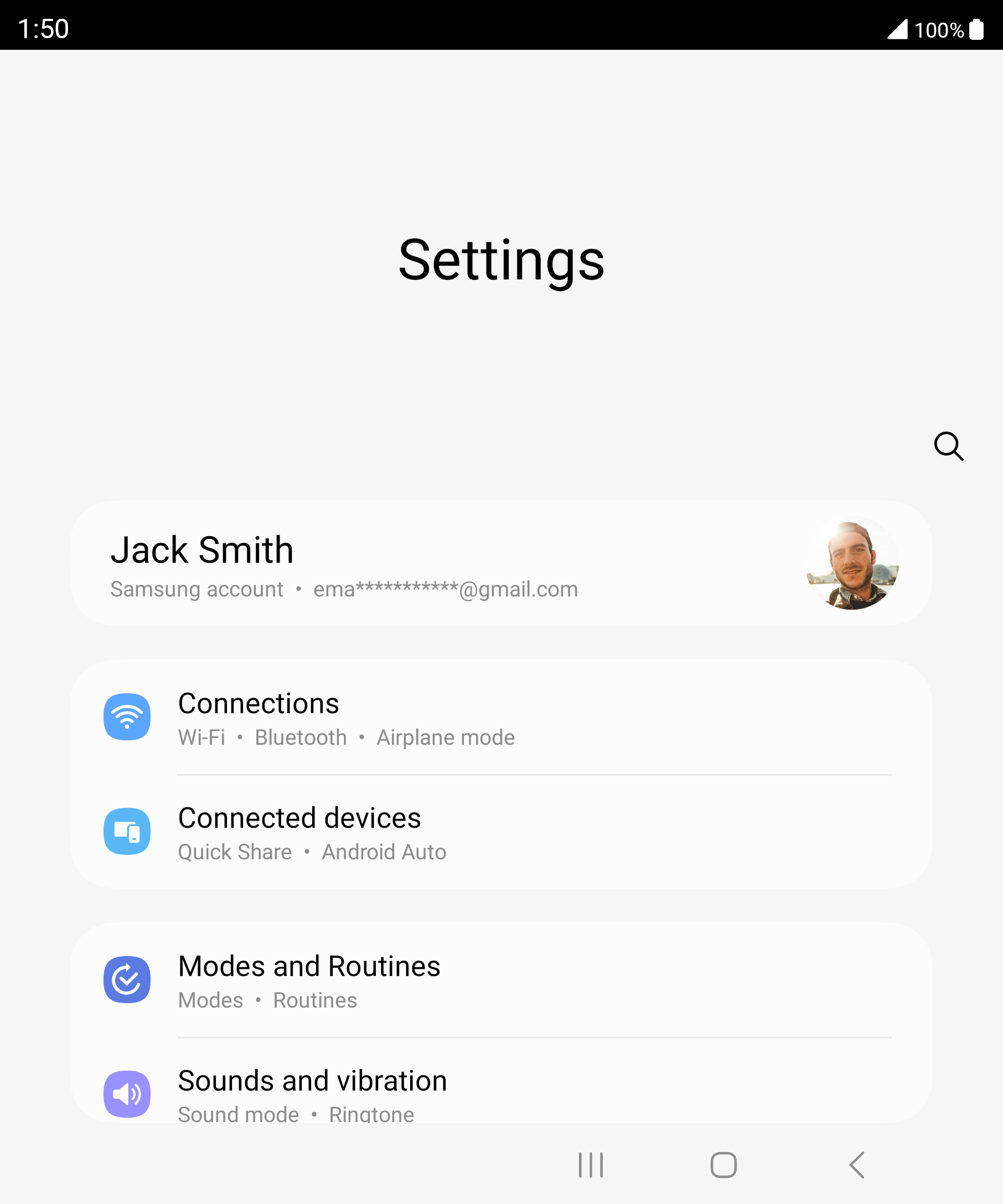 From the Settings app, scroll to and tap Apps.