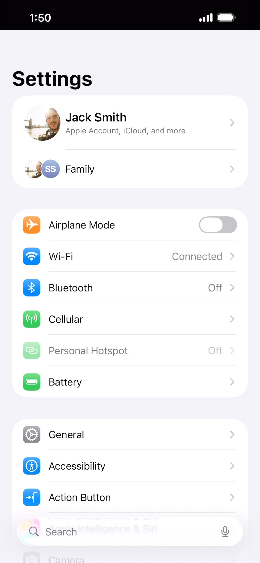 From the Settings app, scroll to and tap Apps.