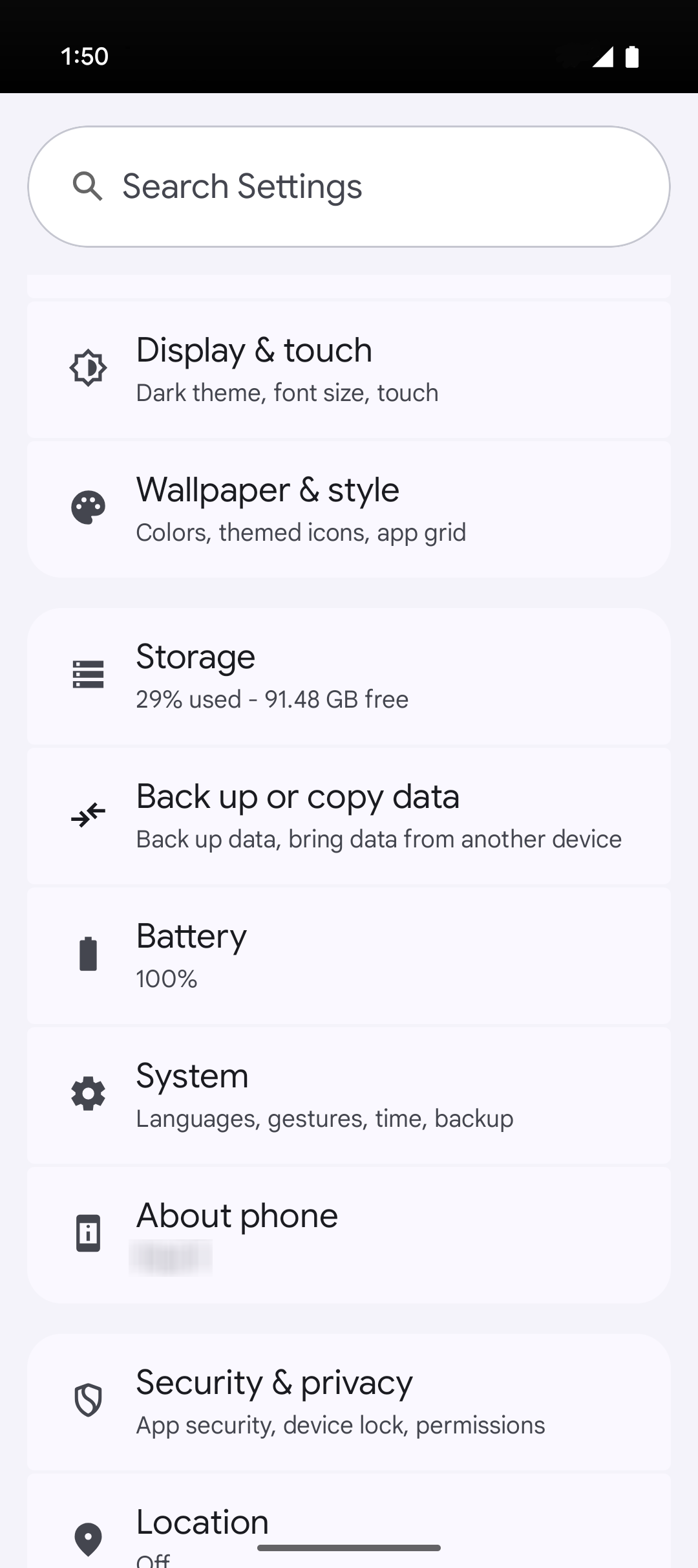 From the Settings app, scroll to and tap Apps.