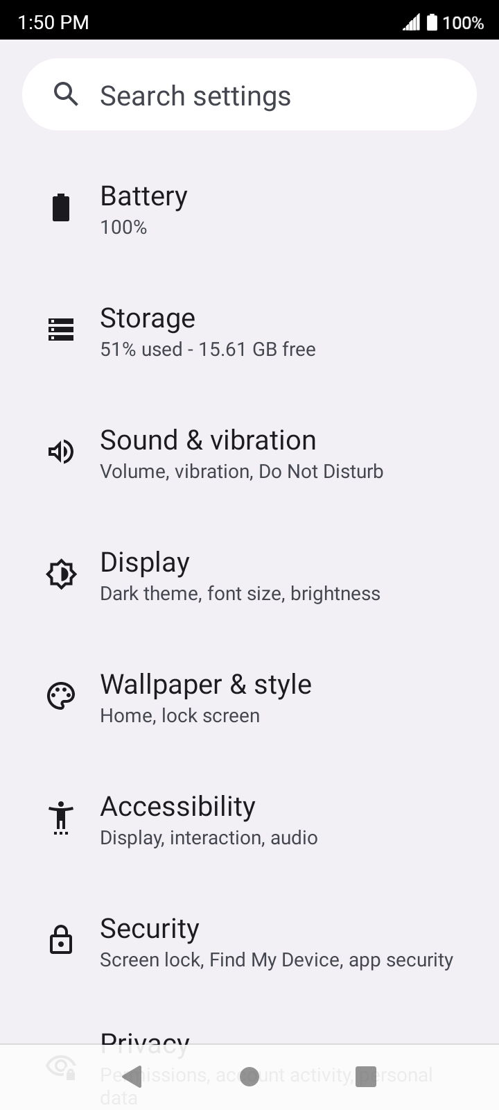 From the Settings app, scroll to and tap Apps.