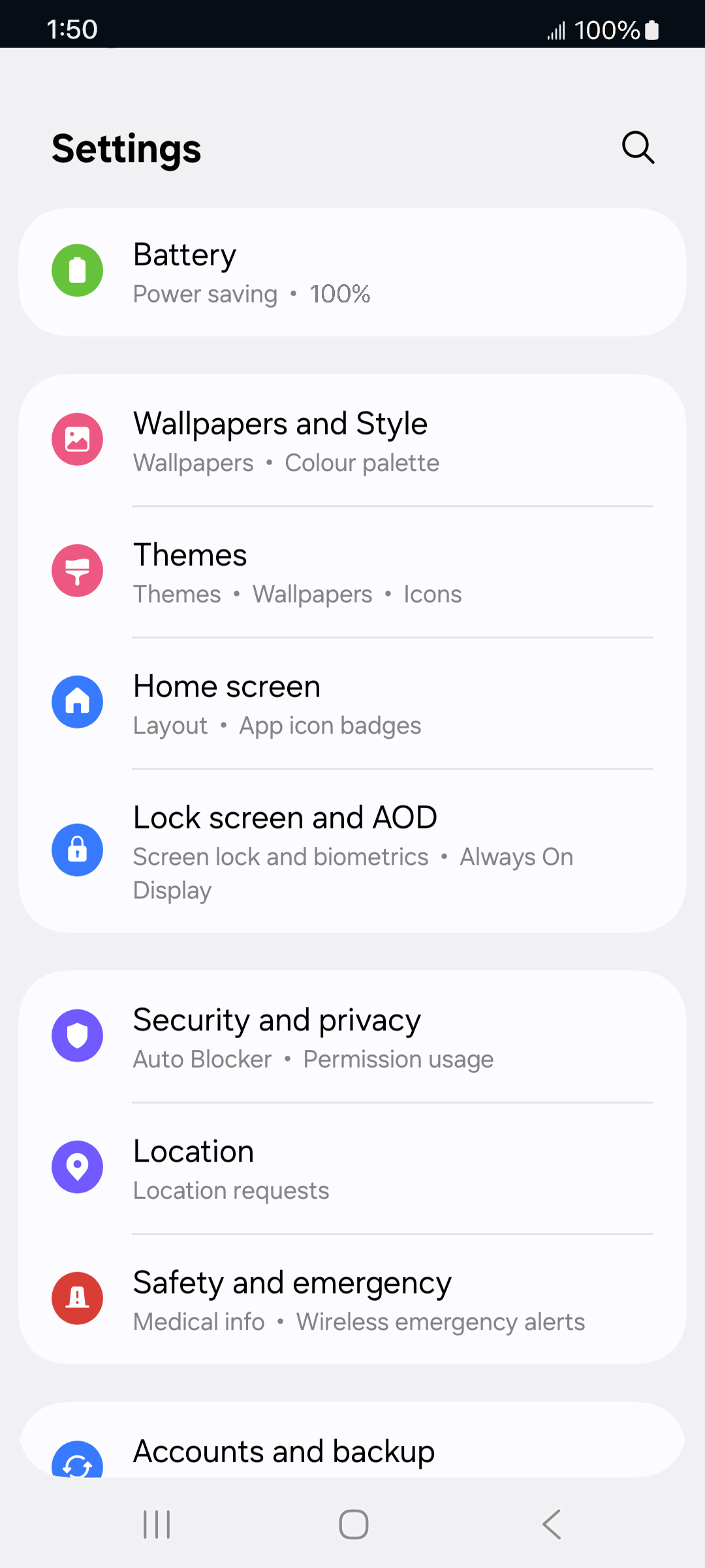 From the Settings app, scroll to and tap Apps.
