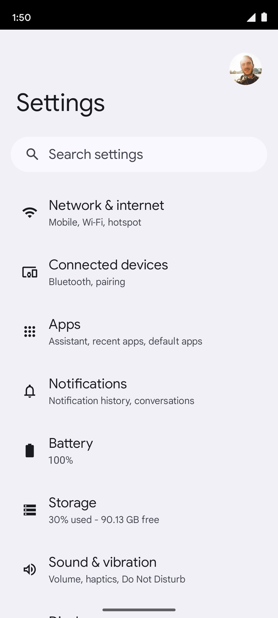 From the Settings app, scroll to and tap Apps.