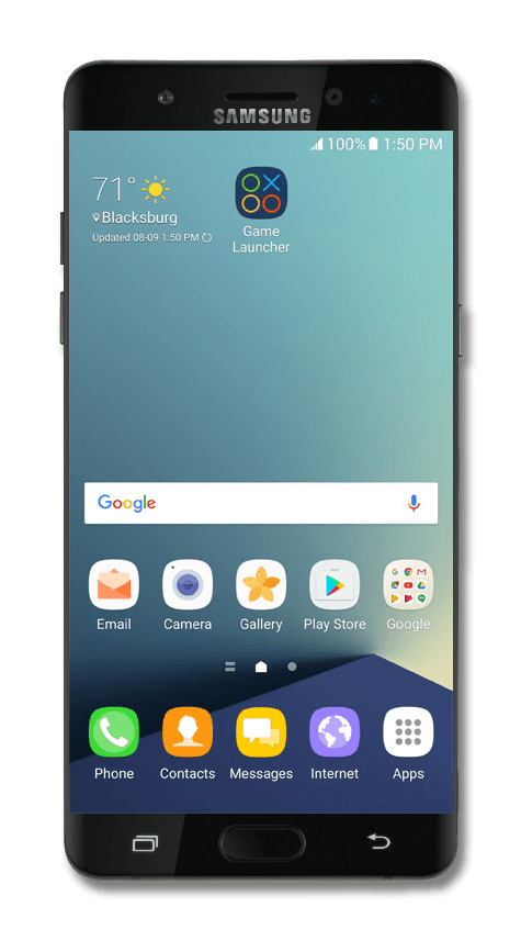 From the Settings app, scroll to and tap Apps.