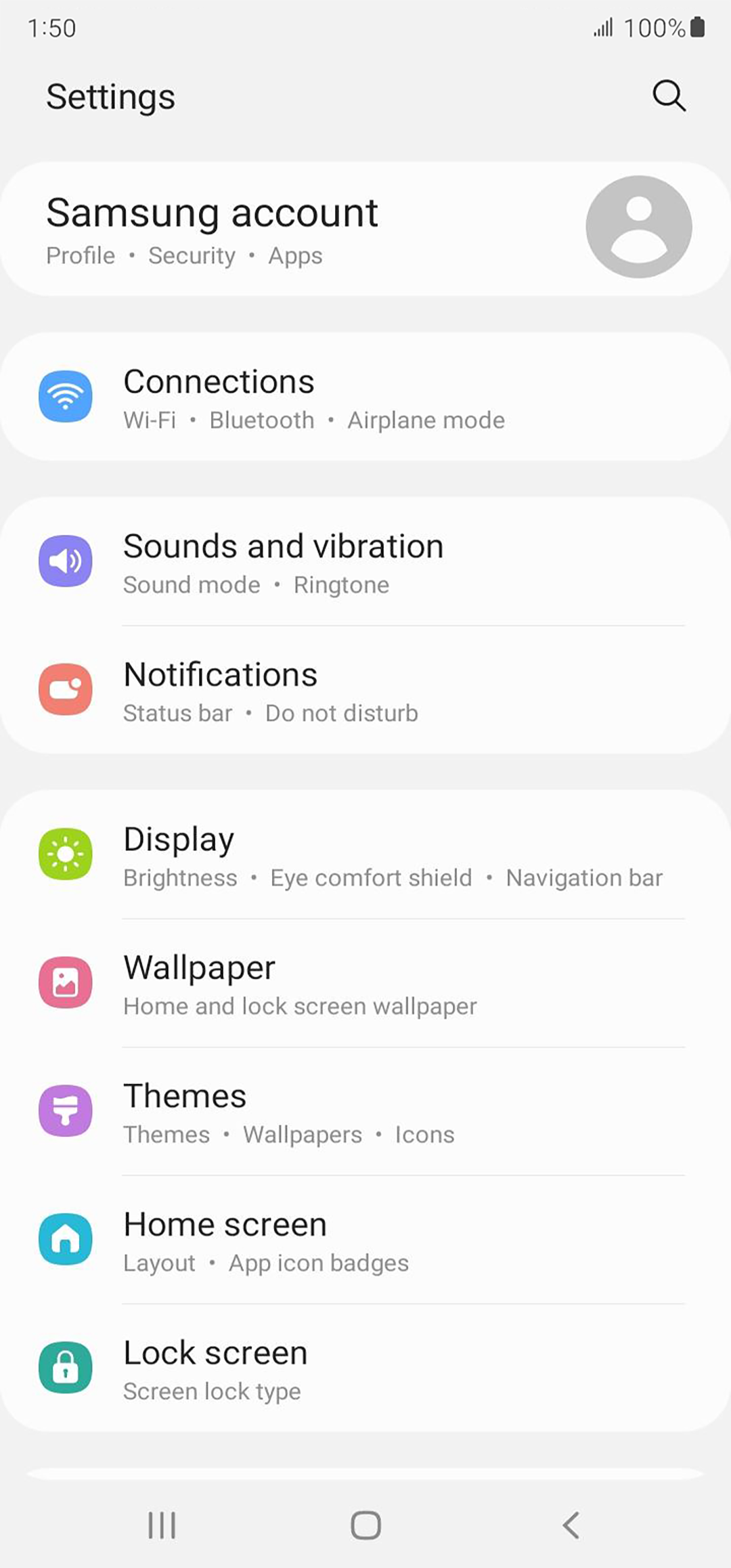 From the Settings app, scroll to and tap Apps.