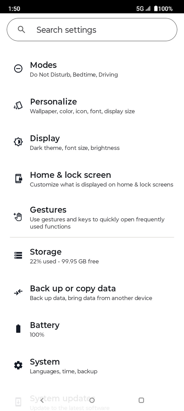 From the Settings app, scroll to and tap Apps.