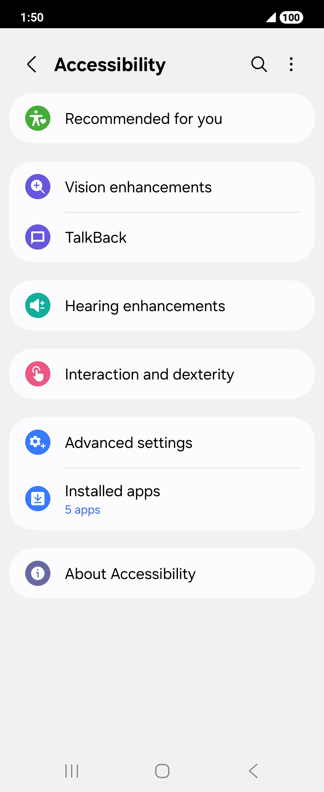 From the Settings app, scroll to and tap Apps.