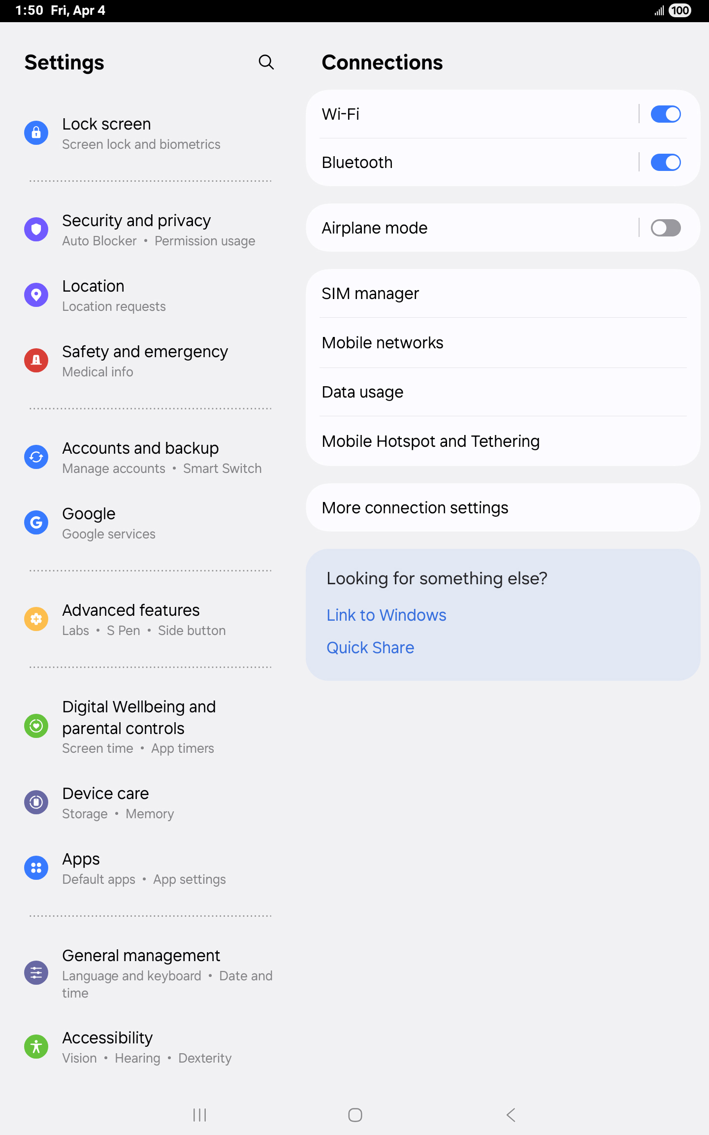 From the Settings app, scroll to and tap Apps.