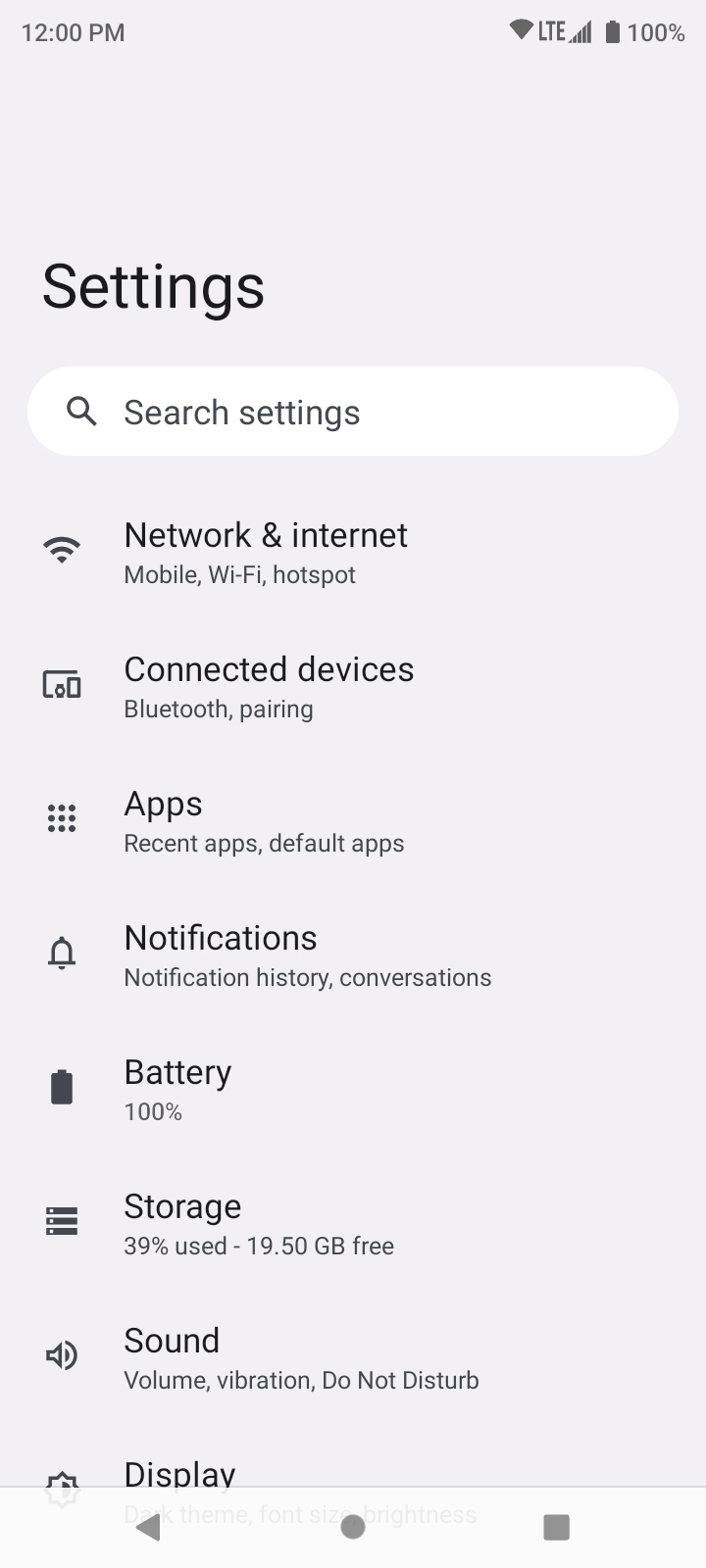 From the Settings app, scroll to and tap Apps.