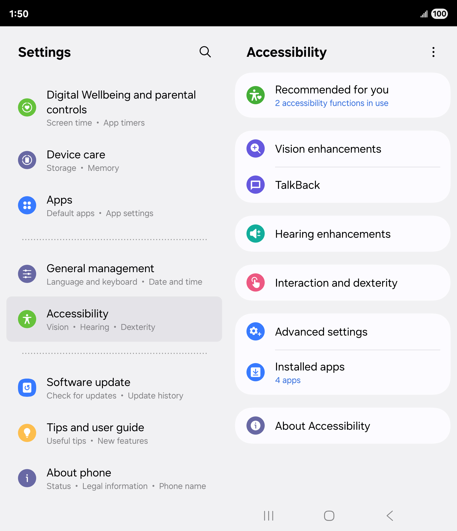From the Settings app, scroll to and tap Apps.