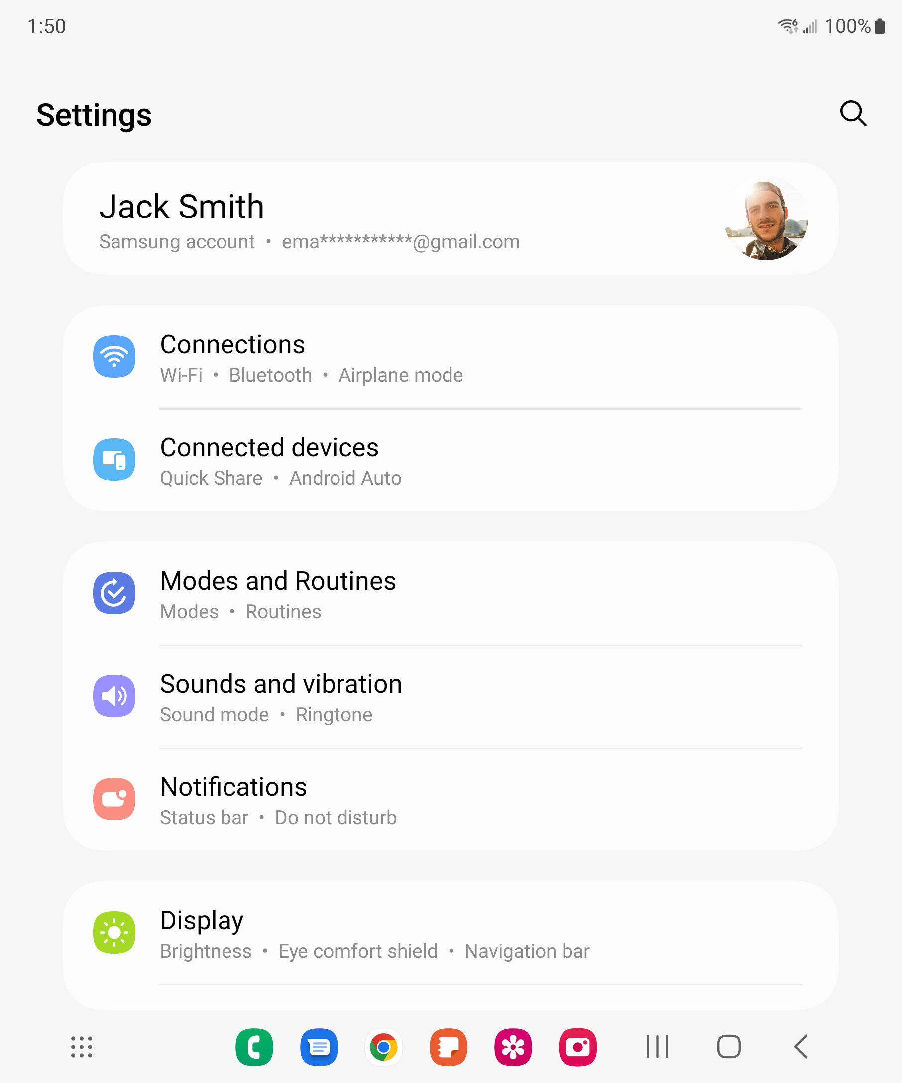 From the Settings app, scroll to and tap Apps.