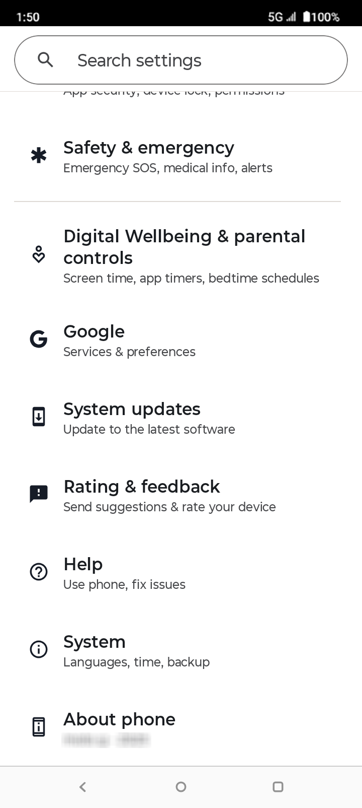 En la aplicación Settings, toca Apps.