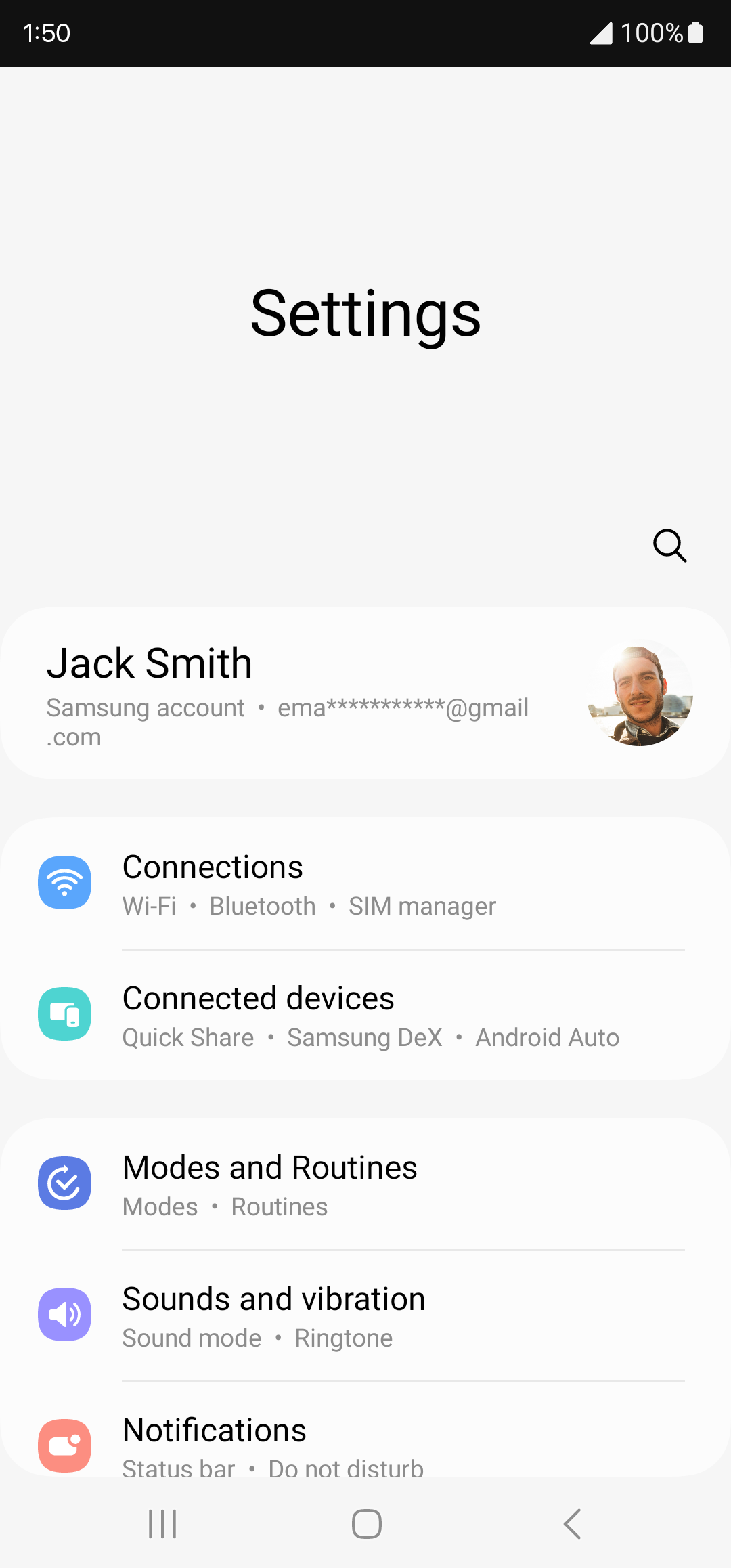 From the Settings app, scroll to and tap Apps.