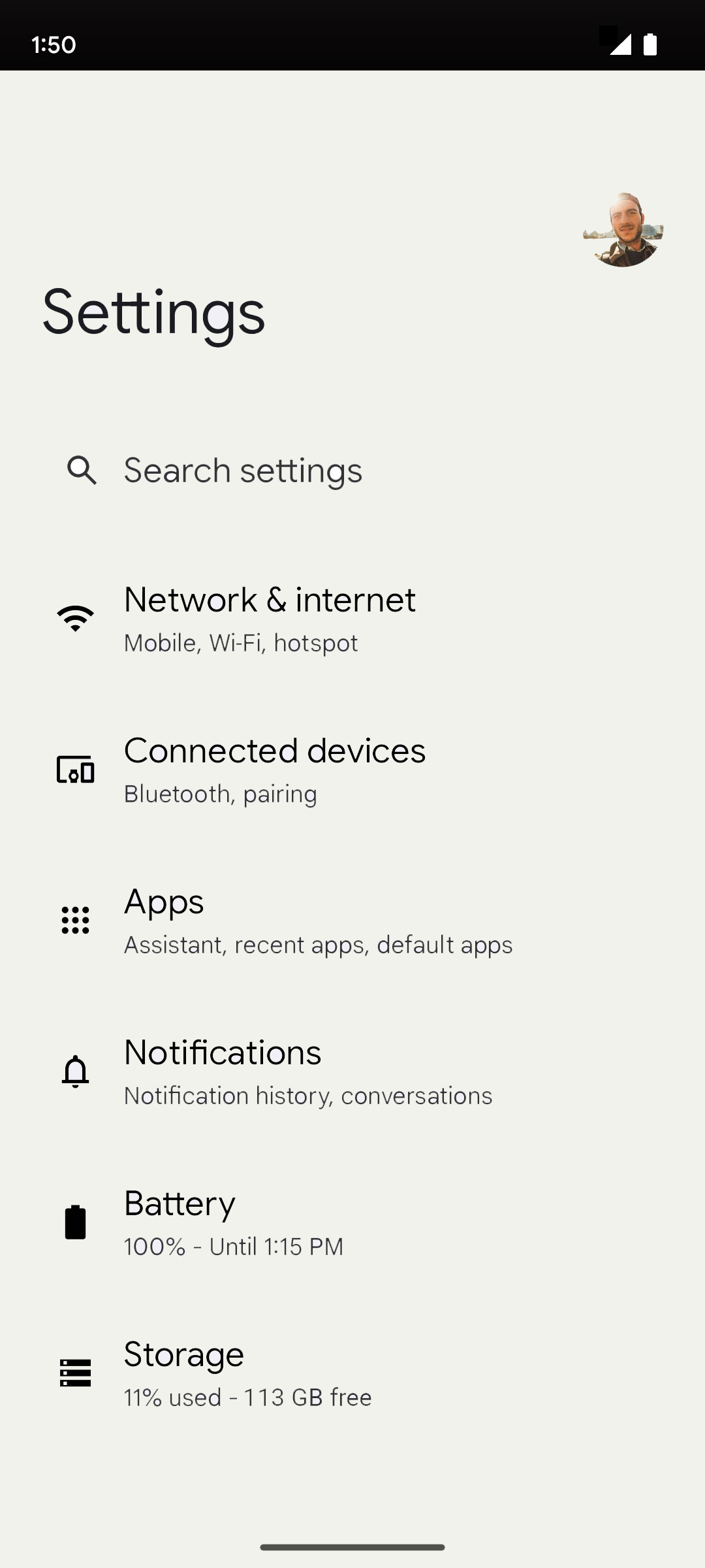 From the Settings app, scroll to and tap Apps.