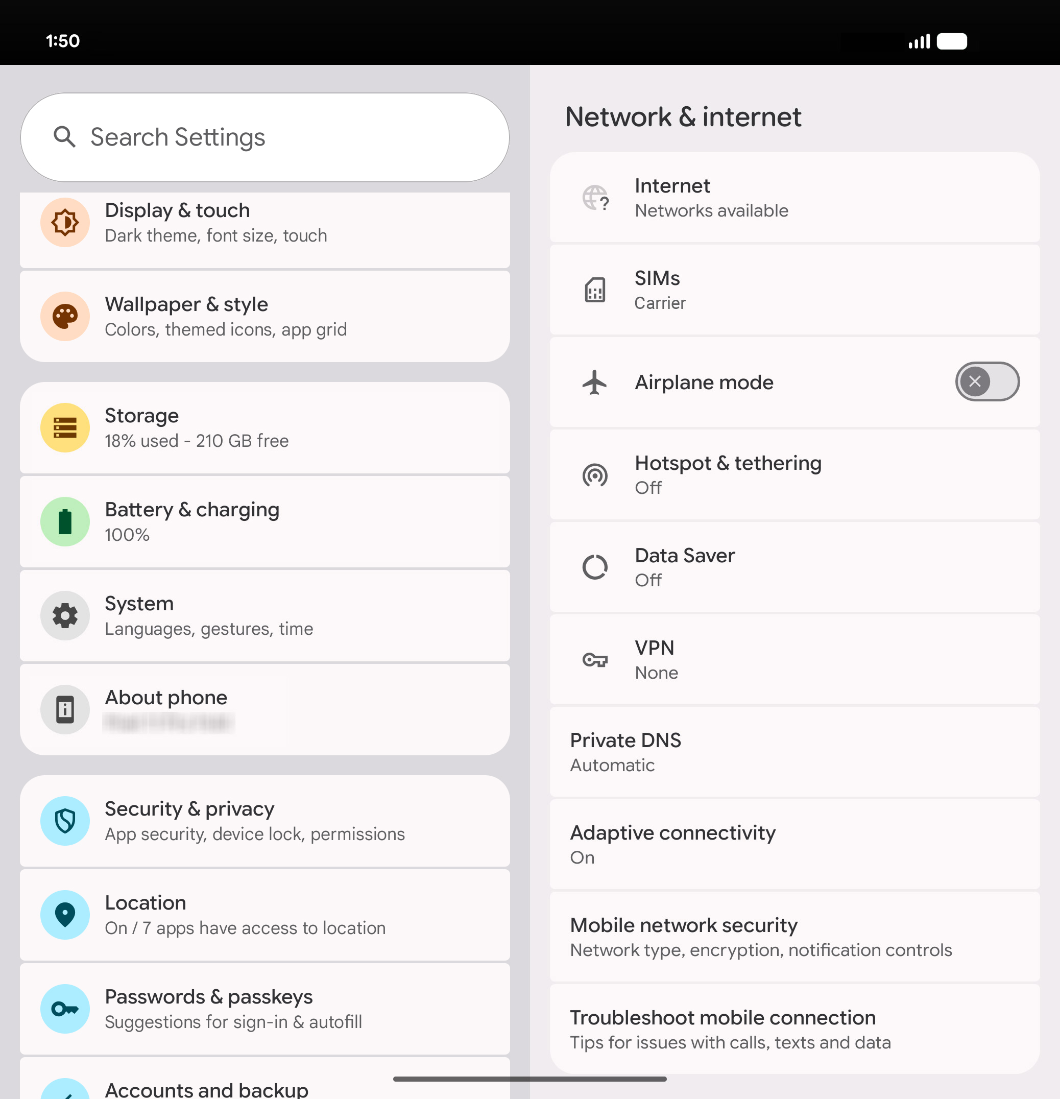 From the Settings app, scroll to and tap Apps.