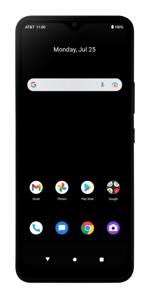 Getting to know the front of your device