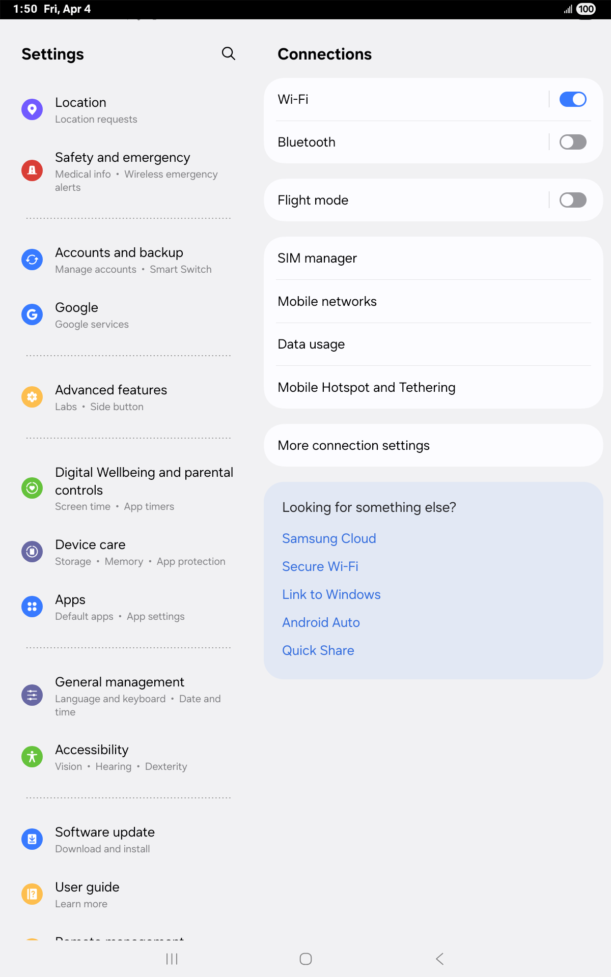 From the Settings app, scroll to and tap Apps.