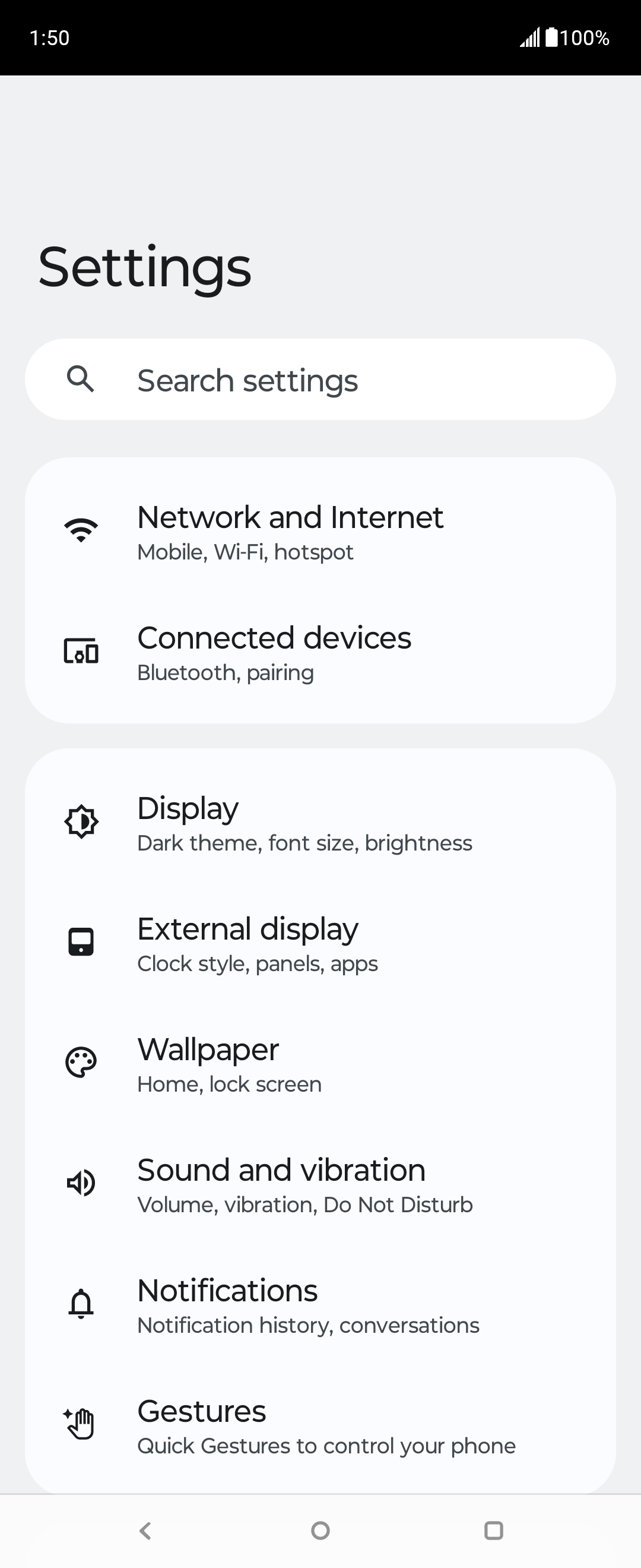 From the Settings app, scroll to and tap Apps.