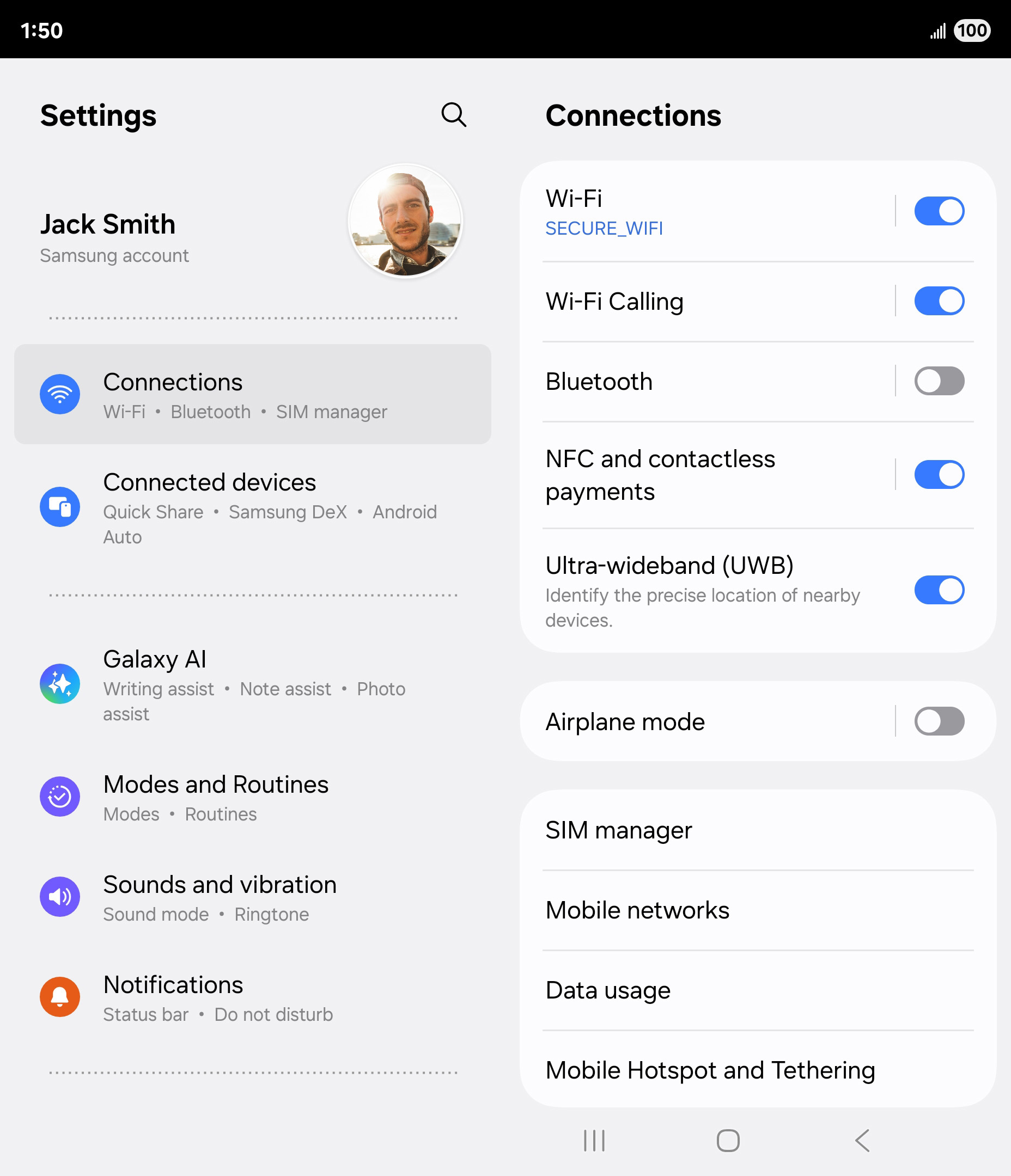 From the Settings app, scroll to and tap Apps.