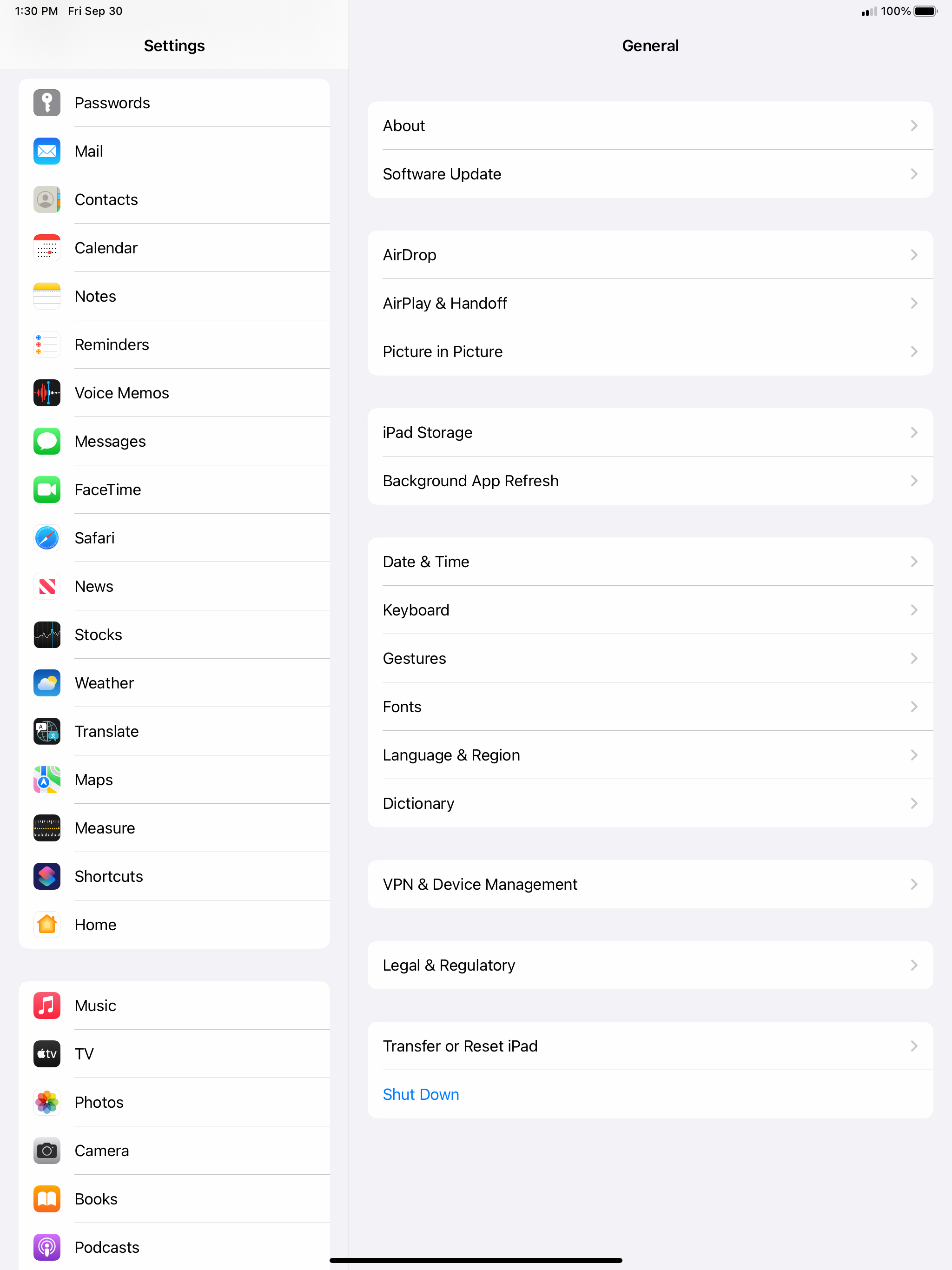 En la aplicación Settings, toca Apps.