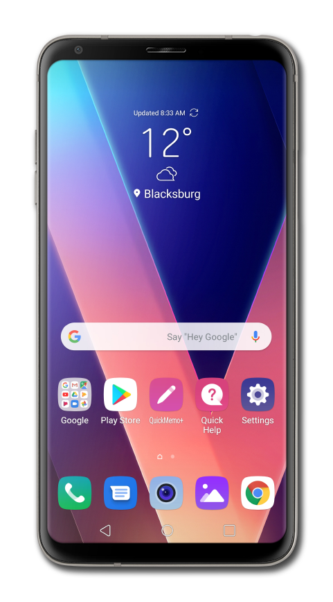 Getting to know the front of your device