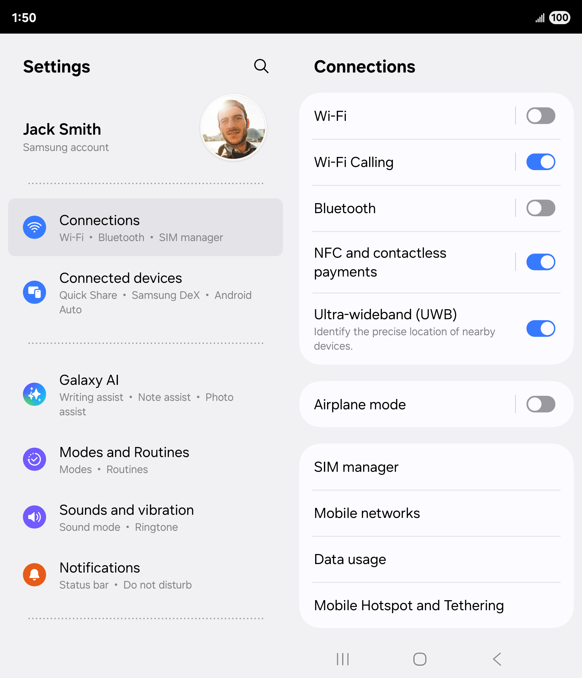 En la aplicación Settings, toca Apps.