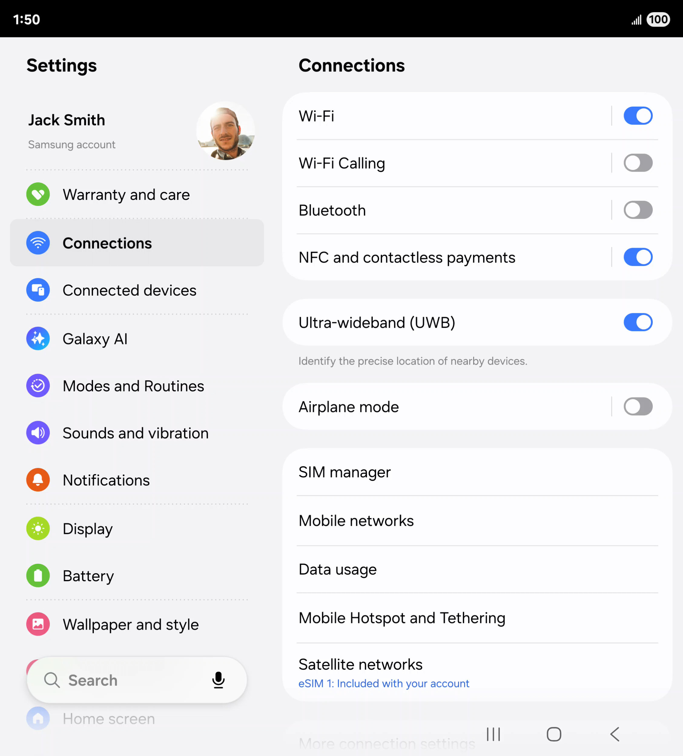 En la aplicación Settings, toca Apps.