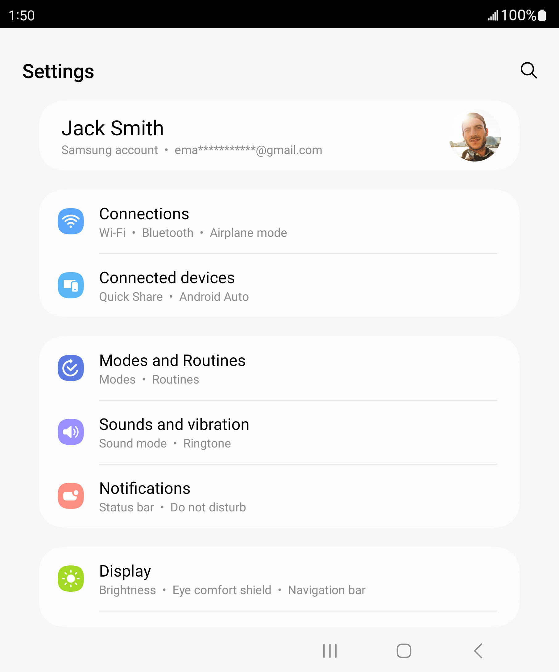 From the Settings app, scroll to and tap Apps.