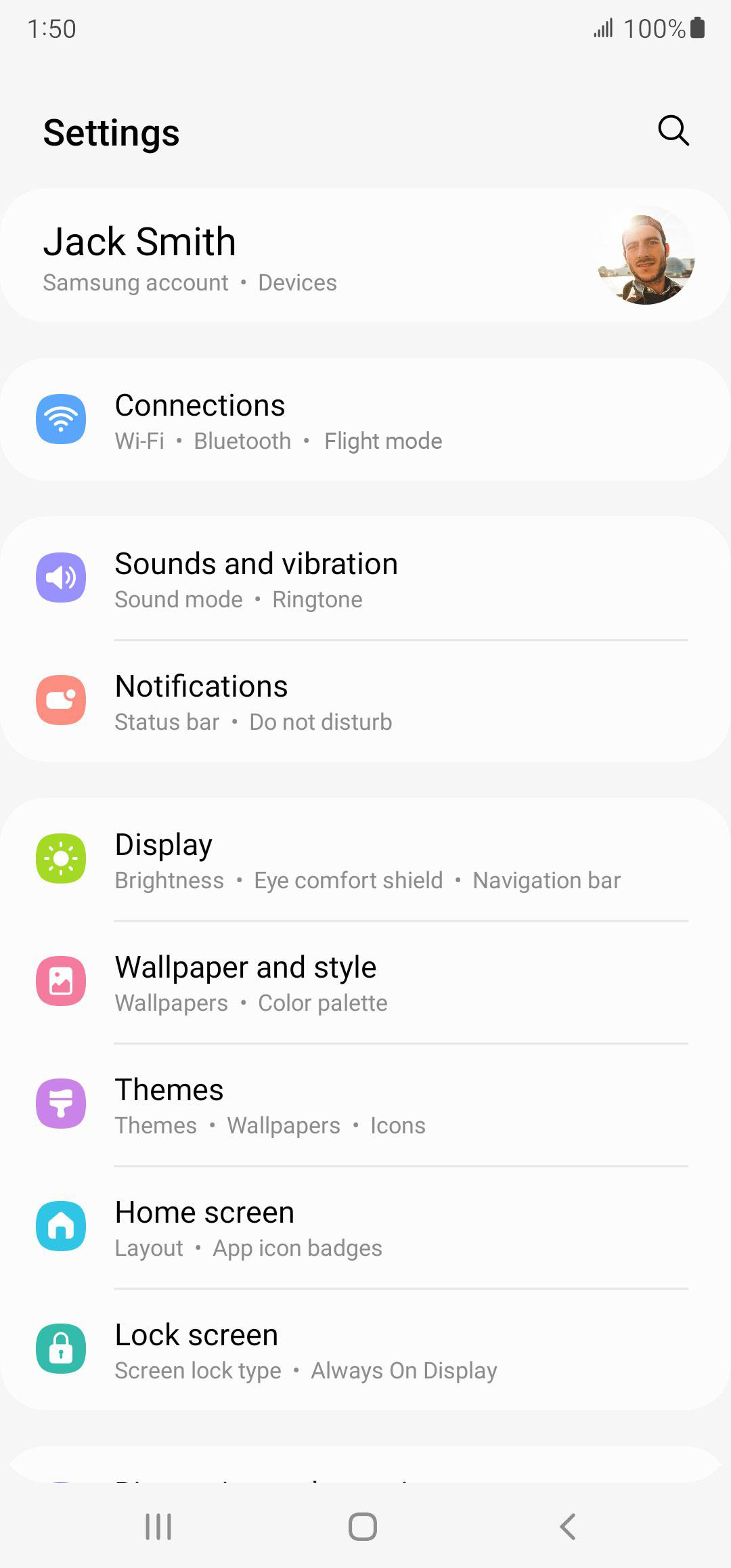 From the Settings app, scroll to and tap Apps.