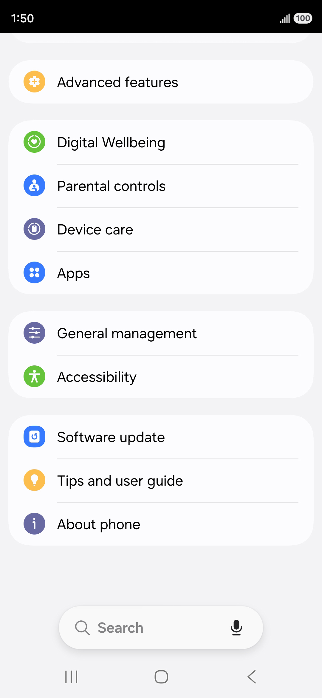 From the Settings app, scroll to and tap Apps.