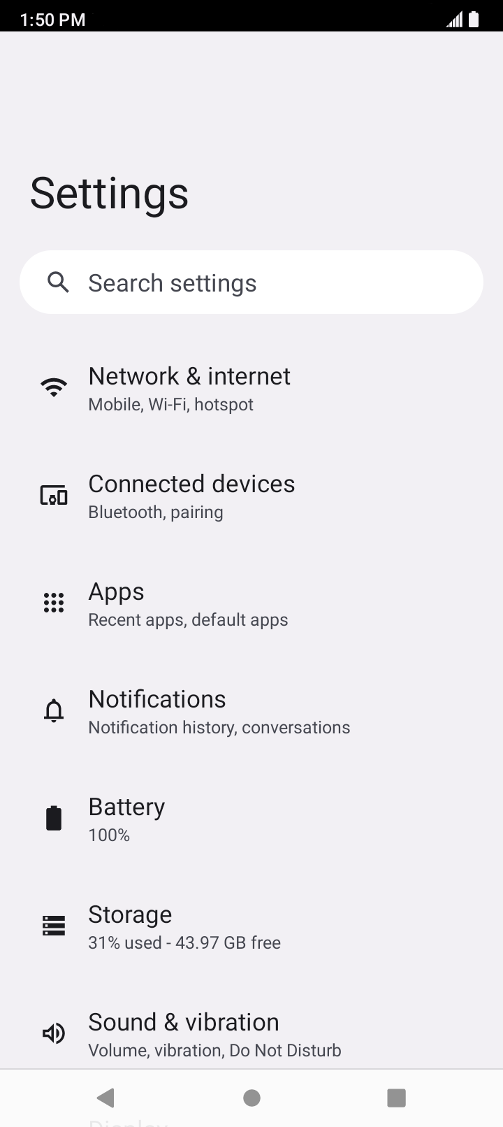 From the Settings app, scroll to and tap Apps.